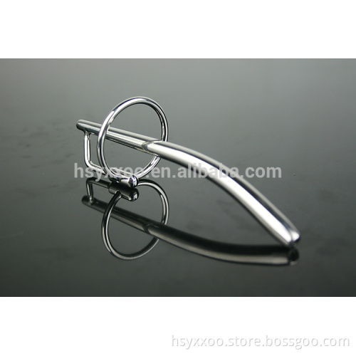 Gift For Male Curved Bent Urethral Penis Plug Glans Ring Bondage Toys